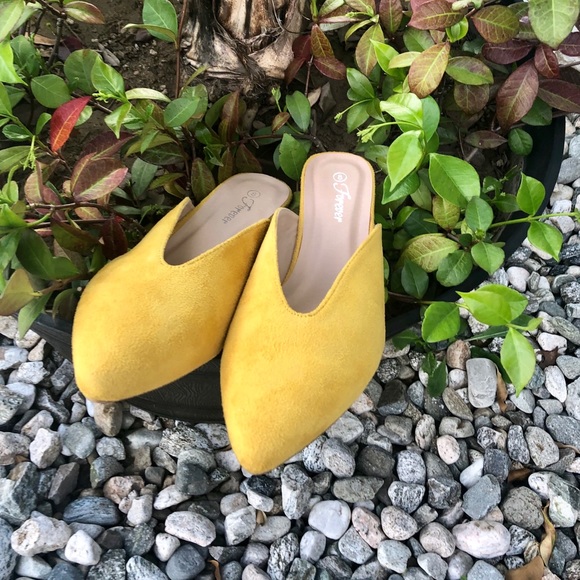 Mustard Yellow Mules - Picture 2 of 6